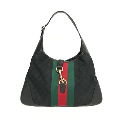 gucci black monogram hobo bag|gucci pochette monogram shoulder bag.